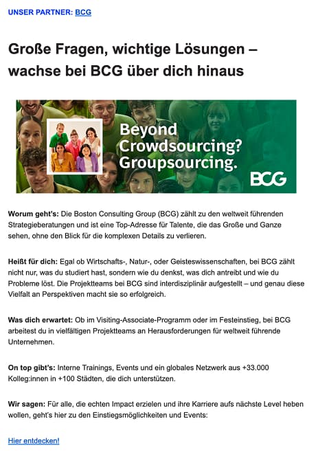 Employer Branding · BCG, Beispiel 2